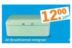 ah broodtrommel mintgroen