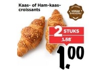 kaas of ham kaascroissants