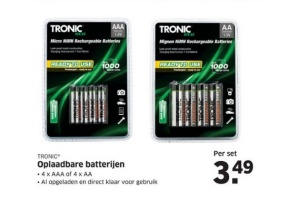 oplaadbare batterijen