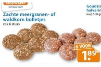 zachte meergranen of waldkorn bolletjes