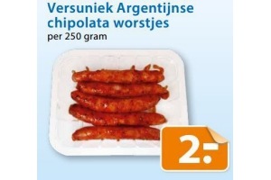 versuniek argentijnse chipolata worstjes