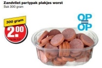 zandvliet partypak plakjes worst