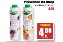 pickwick ice tea siroop 2 blikken a 750 ml