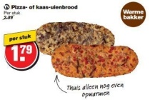 pizza of kaas uienbrood