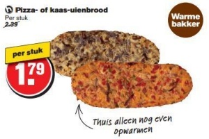 pizza of kaas uienbrood