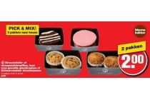 stracciatella of stroopwafelmuffi ns luxe roze gevulde glacekoeken of schwarzwalder kirschkoeken