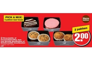 stracciatella of stroopwafelmuffi ns luxe roze gevulde glacekoeken of schwarzwalder kirschkoeken