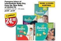pampers luiers of luierdoekjes baby dry easy up new baby of active fit