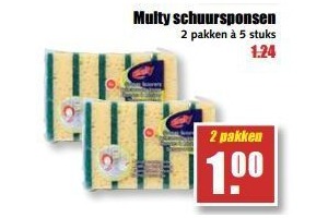 multy schuursponsen 2 pakken a 5 stuks