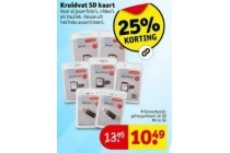 kruidvat sd kaart