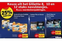 gillette 8 10 en 12 stuks navulmesjes