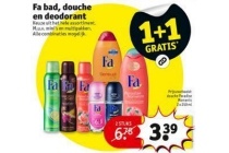 fa bad douche en deodorant