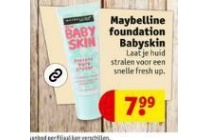 maybelline foundation babyskin