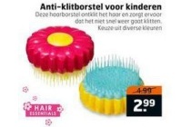 anti klitborstel voor kinderen