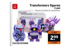 transformers figuren 3 pak