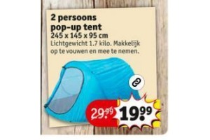 2 persoons pop up tent voor eur19 99