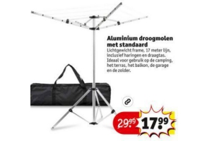 opvouwbare droogmolen met standaard voor eur17 99