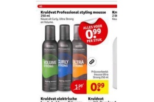 kruidvat professional styling mousse