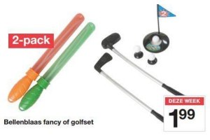 bellenblaas fancy of golfset