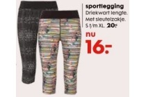 sportlegging nu 16 euro