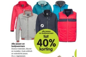 alle jassen en bodywarmers