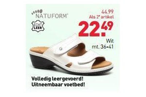natuform slippers