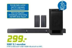 sony 5 1 soundbar htrt3