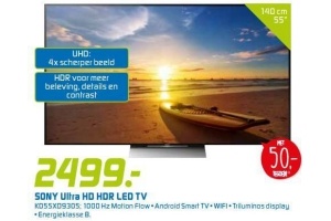 sony ultra hd hdr led tv kd55xd9305