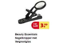 beauty essentials nagelknipper met vergrootglas