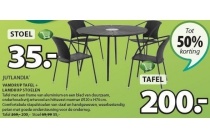 jutlandia vamdrup tafel en lamdrup stoelen