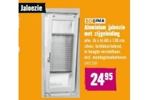 soluna aluminium jaloezie met zijgeleiding