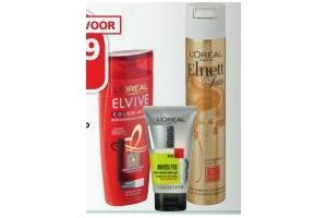 elvive studio line of elnett shampoo of styling