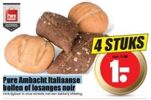 pure ambacht italiaanse bollen of losanges noir