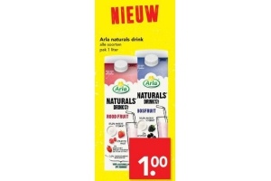 arla naturals drink alle soorten