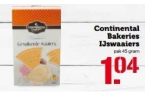 continental bakeries ijswaaiers