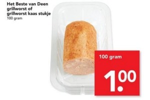 het beste van deen grillworst kaas stukje