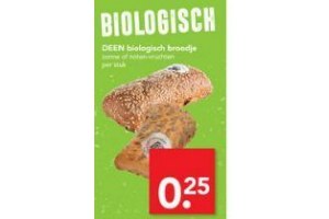 deen biologisch broodje