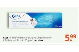 etos terbinafine schimmelcreme voor eur5 99