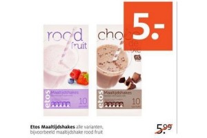 etos maaltijdshakes voor eur5 00