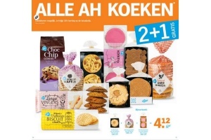 alle ah koeken 2 1 gratis voor eur4 12