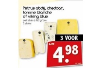 petrus abdij cheddar tomme blanche of viking blue