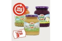 hak appelmoes of groenteconserven