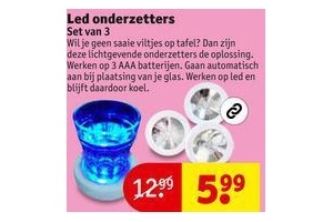 led onderzetters