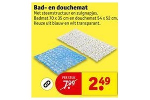 bad en douchemat