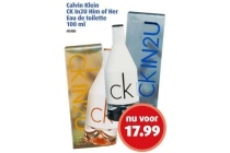 calvin klein ck in2u him of her eau de toilette 100 ml