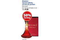 beyonce eau de toilette en eau de parfum