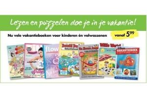 vele vakantieboeken voor kinderen en volwassenen