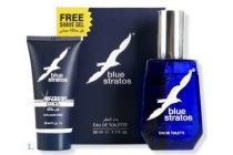 blue stratos 2 delig edt met scheergel
