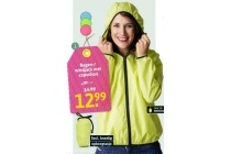 regen windjack met capuchon