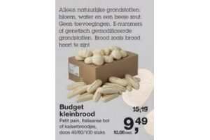 budget kleinbrood